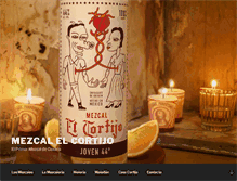 Tablet Screenshot of mezcalelcortijo.com